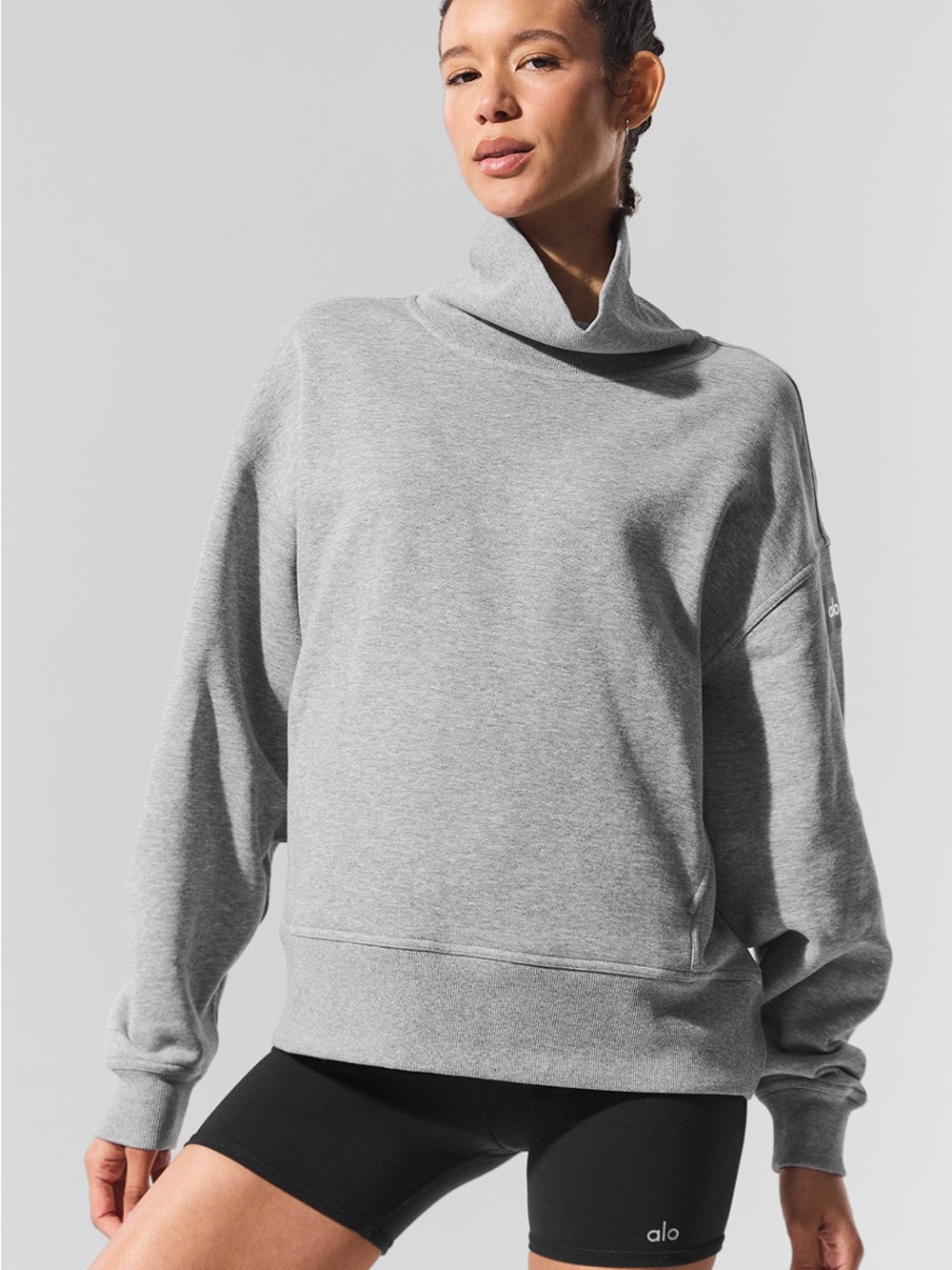 ALO Yoga Hazy Mockneck pullover